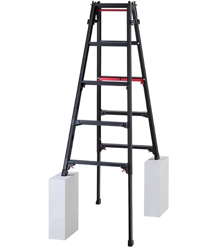 Amazon | 長谷川工業(Hasegawa)LittleGiant 伸縮式長尺専用脚立 スカイ